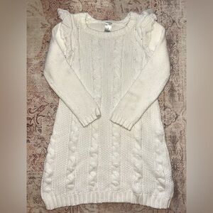 Carter's Cream Cable Knit Dress